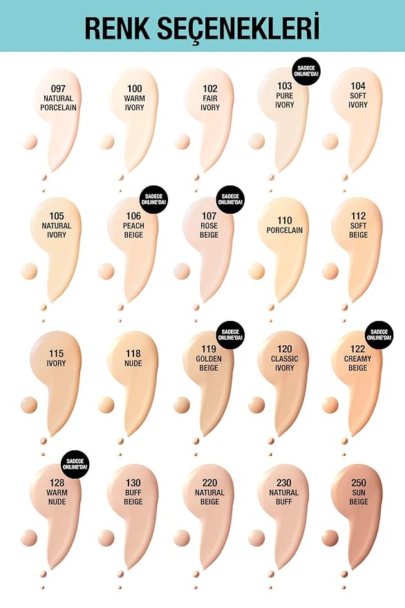 Maybelline New York Fit Me Matte & Poreless Foundation 118 Light Beige 30ml-VivaGrace Women