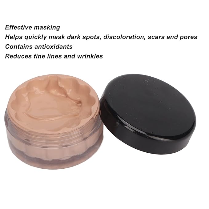 Color Correcting Concealer Cream, Makeup Face Concealer Brighten Skin Colour Moisturising Lasting Oil Control Coverage Concealer,Professional Makeup Corrector 12ml (02)-VivaGrace Women