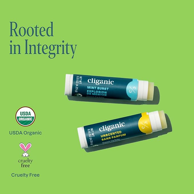 Cliganic Organic Lip Balm 2 pack - Fresh Faves-VivaGrace Women