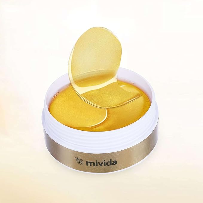 Caffeine & Hyaluronic-Acid Hydra-Gel Eye Pads - Anti Wrinkle Under Eye Patches, 60PCS | Gold Under Eye Patches For Puffy Eyes, Eye Bags and Wrinkles-VivaGrace Women