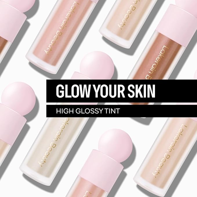 KYDA Liquid Highlighter, High Glossy Face Illuminator, Radiant Glow Liquid Filter, Silky Creamy Face Enhancing Makeup, Buildable Formula-Rose Gold-VivaGrace Women