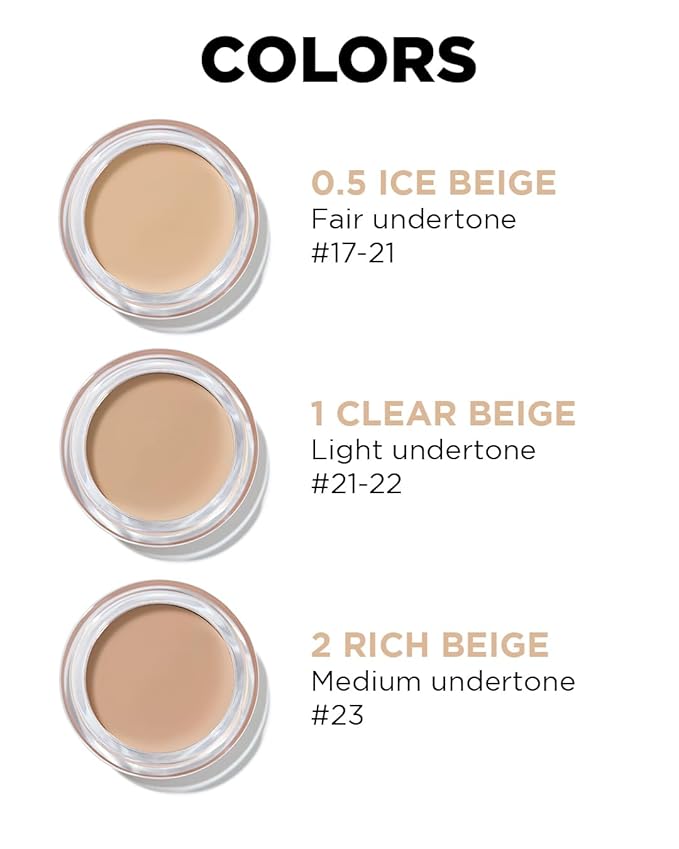 THESAEM Cover Perfection Pot Concealer #01 Clear Beige - High Adherence & Coverage Balm, Conceals Blemish & Acne Spots, Matte Finish Sebum Control for Oily and Combination Skin-VivaGrace Women