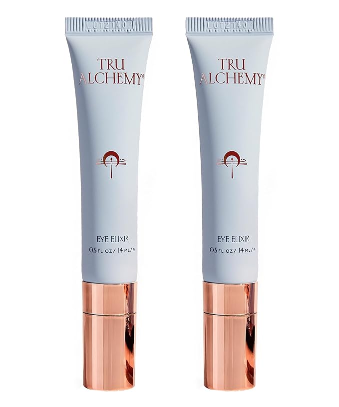 Tru Alchemy Eye Elixir Cooling Eye Treatment Cream - Dark Circle Eye Cream for Puffiness and Bags Under Eyes - Caffeine, Hyaluronic Acid, Vitamin C (2-Pack)-VivaGrace Women