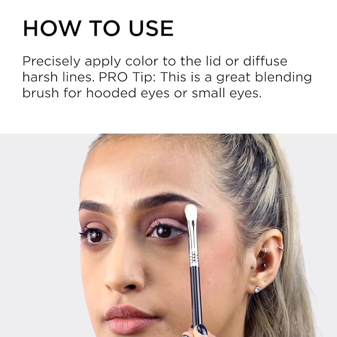 Sigma Beauty Professional E27 Detail Eyeshadow Blending Brush – Eyeshadow Application and Blending Brush - Apply Pigment and Blend Harsh Lines for a Well Blended Effect (1 Brush)-VivaGrace Women