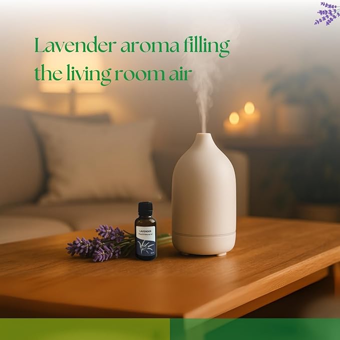 Roots & Above Pure Natural Lavender Essential Oil 1.01 oz/30ml for Diffuser, Skin, Hair, Self-Care, Soap & Candle Making Scent Fragrance-VivaGrace Women