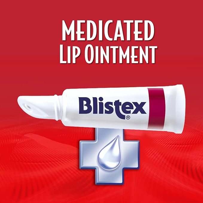 Blistex Medicated Lip Ointment, 0.21 Ounce Tube, Pack of 24 – Relieves Cold Sores & Helps Heal Dry Chapped Lips, Pain Relief from Lip Sores & Blisters, Healing Ointment-VivaGrace Women