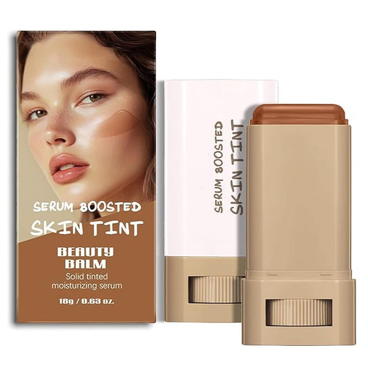 Beauty Balm Serum Boosted Skin Tint – Hydrating Tinted Moisturizer, Lightweight Solid Tinted Foundation Stick for Flawless, Sheer to Medium Coverage, Radiant & Dewy Finish, All-Day Wear (3#, 1)-VivaGrace Women
