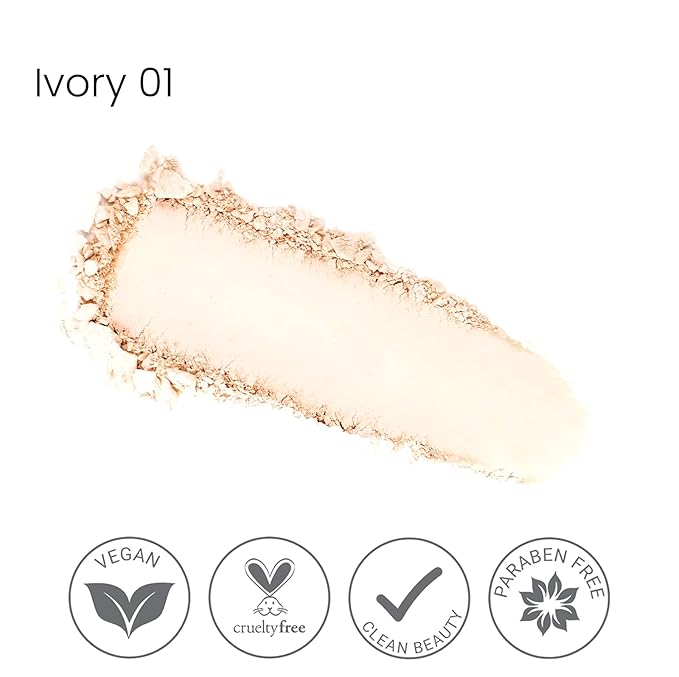 True + Luscious Sheer Halo Complexion Powder – Natural Matte Finish Foundation, Sheer to Medium Coverage – Clean, Vegan and Cruelty Free Powder Foundation – 0.32 oz-VivaGrace Women