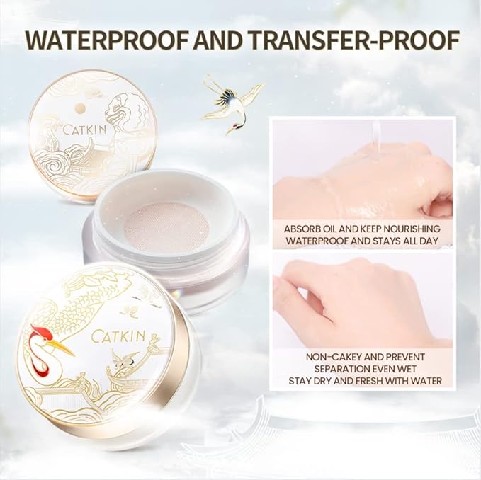 CATKIN Dreamworld Air Makeup Loose Powder Setting Finishing Powder Oil Control shimmer (C02)-VivaGrace Women