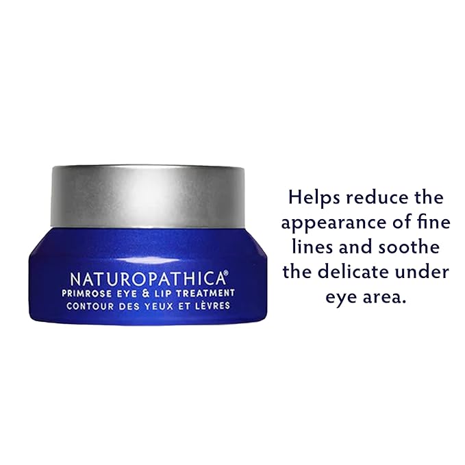 Naturopathica Primrose Eye & Lip Treatment, Wrinkle Remedy and Daily Lip & Eye Cream with Acai Fruit Oil for All Skin Types, 0.5 fl oz (15 ml)-VivaGrace Women