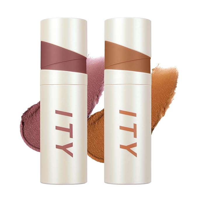 ITY Velvet Matte Finish Lip Stain-Mousse Textured Lip Clay, Red Shade, Conceals Lip Lines, Rich Pigment Lip Tint Lipsticks,0.14 oz (4g) in Berrylicious, Ginger.-VivaGrace Women