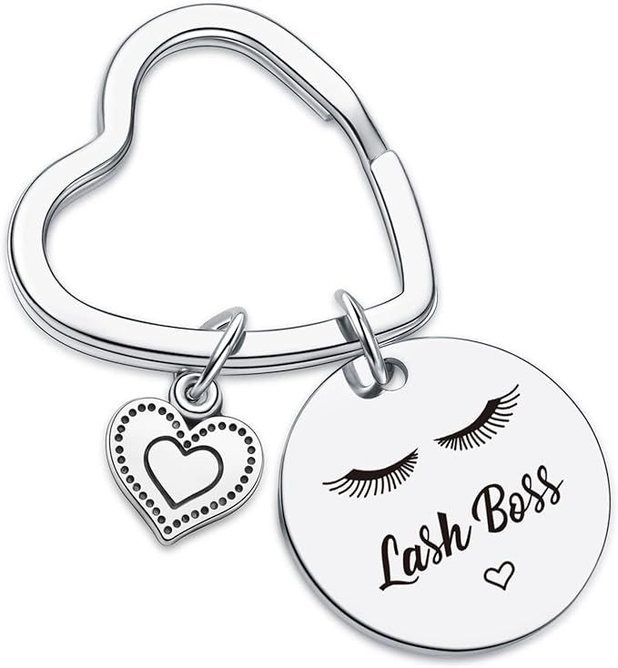 Lash Boss Appreciation Jewelry Beauty Lashes Girl Jewelry Daughter Gift Best Friend Keychain-VivaGrace Women