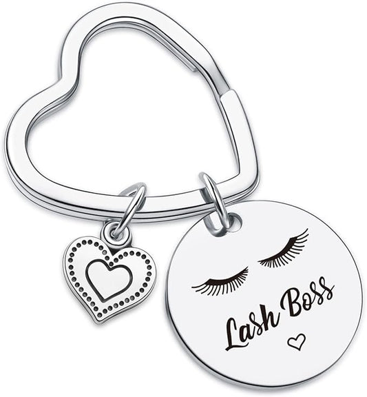Lash Boss Appreciation Jewelry Beauty Lashes Girl Jewelry Daughter Gift Best Friend Keychain-VivaGrace Women