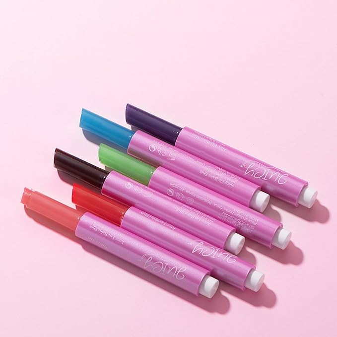 MAEPEOR Tinted Lip Balm 6 Colors Moisturizing Lip Balm Hydrating Changing Lip Gloss for Lip Care and Dry Lip (05 Blueberry)-VivaGrace Women