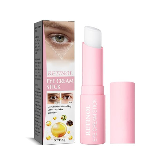 Retinol Eye Stick with Vitamin C Eye Cream for Dark Circle and Puffiness, Brightening Eye Balm Reduces Fine Lines and Bags in 4 Weeks-VivaGrace Women