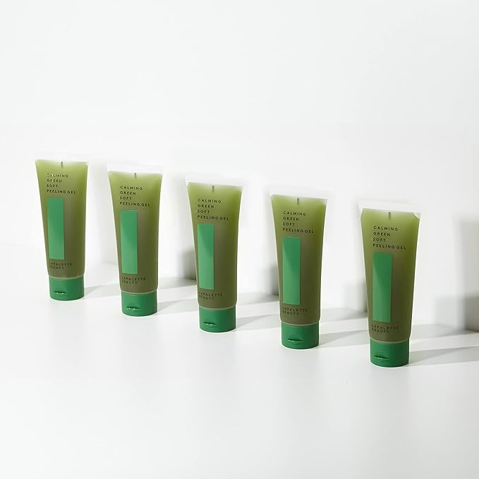 beauty Calming Green Soft Peeling Gel. Mild, Waterful Cleanser, 100ml / 3.38 fl. oz. / Hydration, Exfoliating, Deep Cleansing, Glowing, Cruelty-Free, Paraben-Free, Korean Skin Care