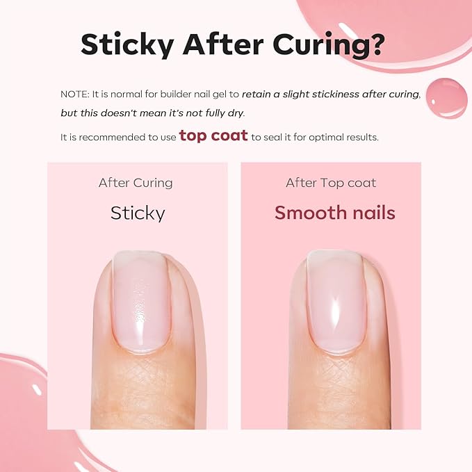 modelones Builder Nail Gel, 8-in-One Jelly Pink Builder, Peachy Pink Rubber Base Gel Polish, LED Lamp Cured Nude Color Base Hardener, Apex Building Strengthener Extension for Girls Home DIY Salon-VivaGrace Women