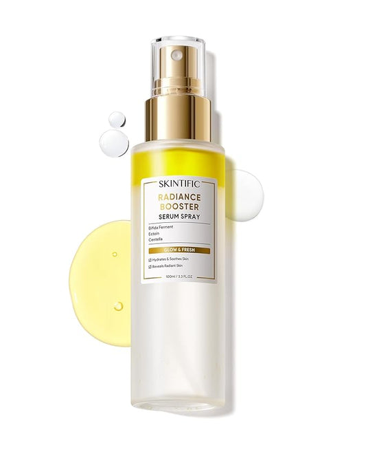 Radiance Booster Spray Serum, Vegan Skin Care, Light-weight Face Moisturizer, Glow Serum for Radiant Skin, Non Comedogenic, All In One Mist, 3.3 fl oz.-VivaGrace Women