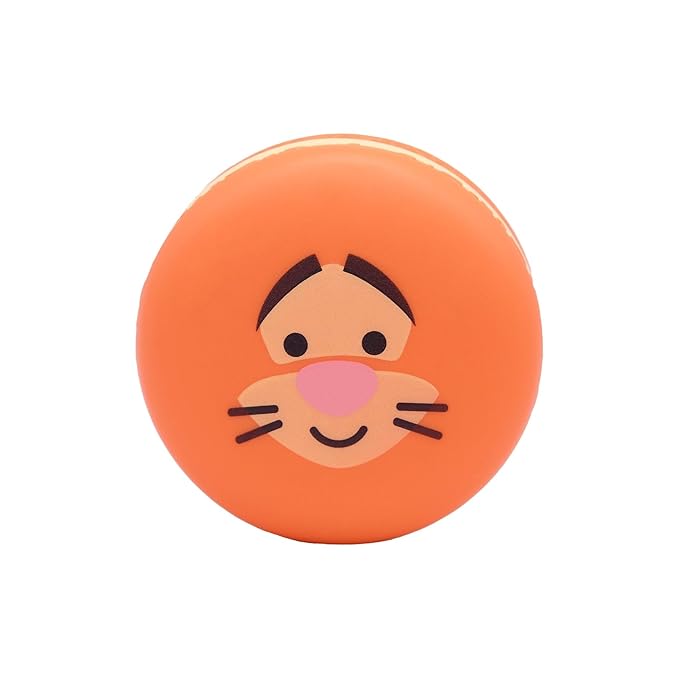The Crème Shop x Disney Macaron Lip Balm Winnie The Pooh Lemon Honeycomb Crème Korean Scented Pocket Portable Vitamin E Shea Butter (Tigger (Mango Peach))-VivaGrace Women