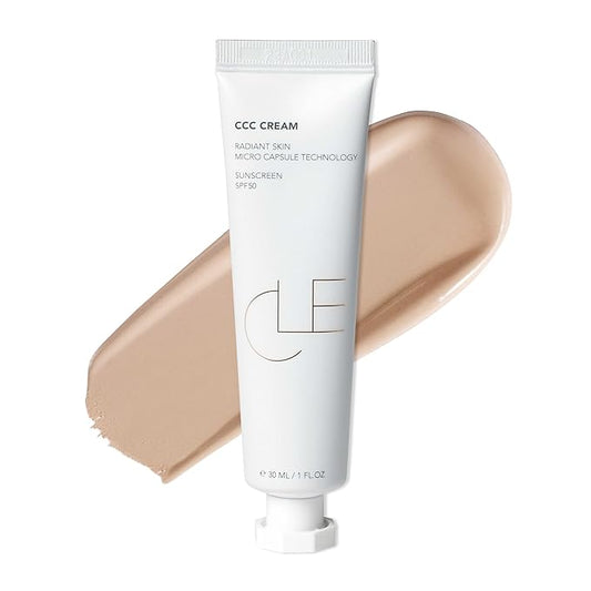 CLE Cosmetics CCC Cream (Neutral Medium Light 201 / SPF 50) - Color Correcting CC Cream with Sunscreen - Lightweight, Hydrating, Light to Medium Coverage Foundation - BB & CC Hybrid - 1 fl oz-VivaGrace Women