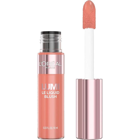 L'Oreal Paris True Match Lumi Le Liquid Blush, Intense Lightweight Blush Formula With Liquid Pigments, Dewy Worth It, 0.33 Fl Oz-VivaGrace Women