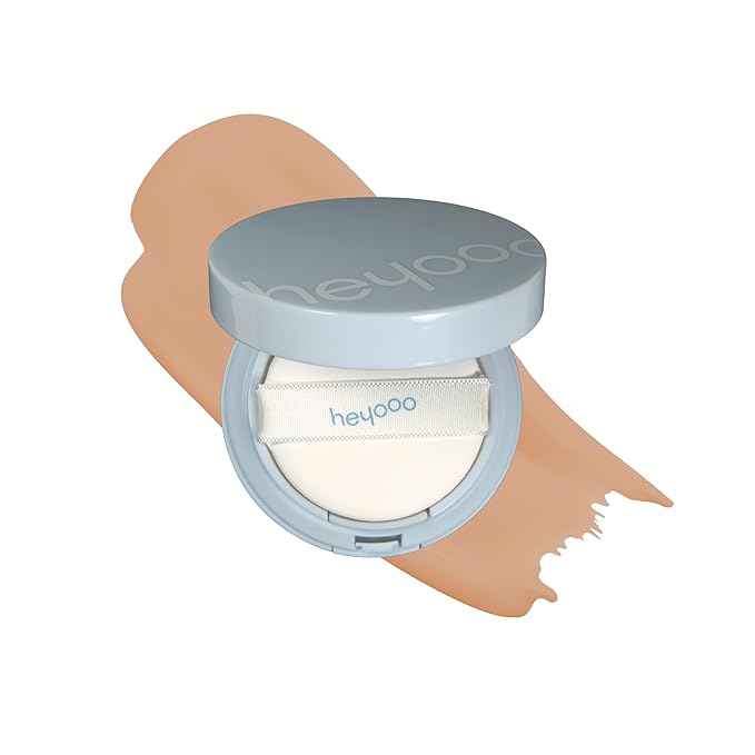 Natural Glow Foundation - Light to Medium Coverage Cushion Foundation Makeup with Hyaluronic Acid & Tea Tree Extract - Vegan, Cruelty-Free Cream Foundation - K Beauty - 15g/0.52oz - Desert Sand-VivaGrace Women