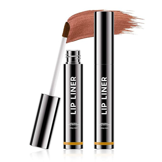 Lip Stain Peel Off - Lip Liner Waterproof, Lip Liner Stain Transfer Proof & Plumping, Moisturizing Non-Stick Cup Matte Finish Stay On All Day, Nude Color-VivaGrace Women