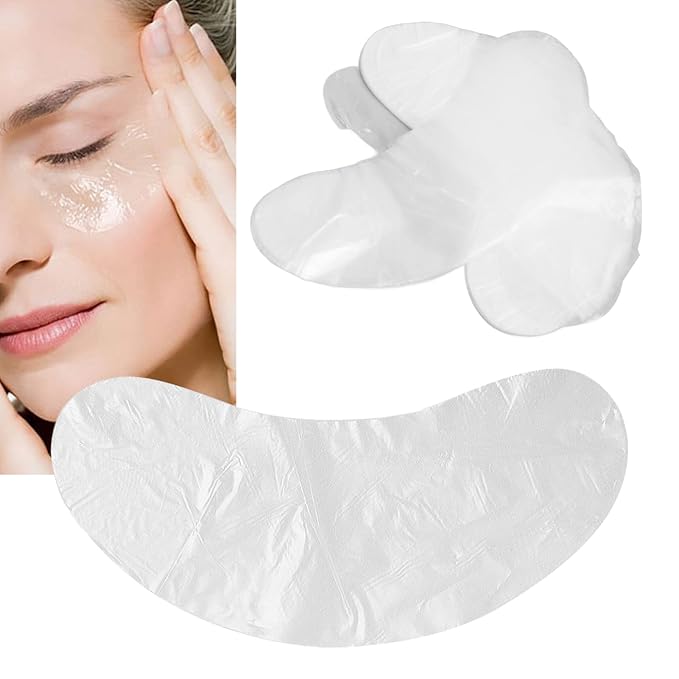100pcs Under Eye Patches, Disposable DIY Eye Paper, Disposable Eye Skin Care Pads Promote Absorption Water Locking Beauty Salon Eye Sheet for Moisturizing Beauty Makeup Tools-VivaGrace Women