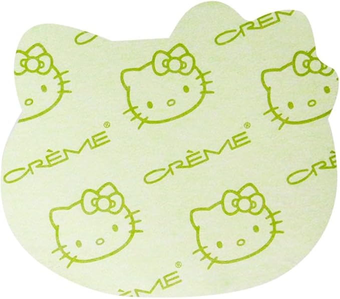 The Crème Shop x Hello Kitty Matcha Blotting Papers + Reusable Compact Mirror - Hello Kitty Collaboration for Oil Control and On-the-Go Touch-ups (Matcha Color Ribbon)-VivaGrace Women