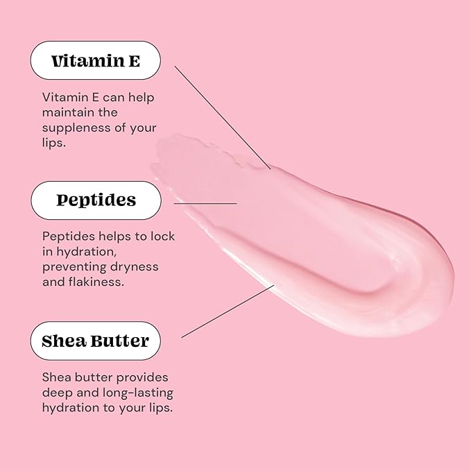 Glossmetics Lychee-Berry Overnight Lip Mask - Hydrating, Moisturizing Lip Balm for Soft, Smooth Lips-VivaGrace Women