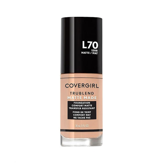 COVERGIRL TruBlend Matte Made Liquid Foundation, Natural Ivory, 1 Fl Oz (Pack of 1)-VivaGrace Women
