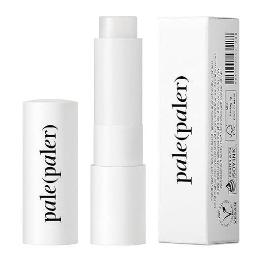 Nourishing Vegan Lip Balm, Unscented Lip Balm with Shea Butter and Plant-Based Oil, Non-Sticky Lip Balm with a Melting Texture, 0.13 oz. (#Pale (Clear))-VivaGrace Women