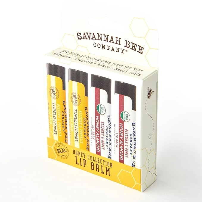 Savannah Bee Collection Lip Balm - Nourishes Dry Lips for All Day Comfort-VivaGrace Women