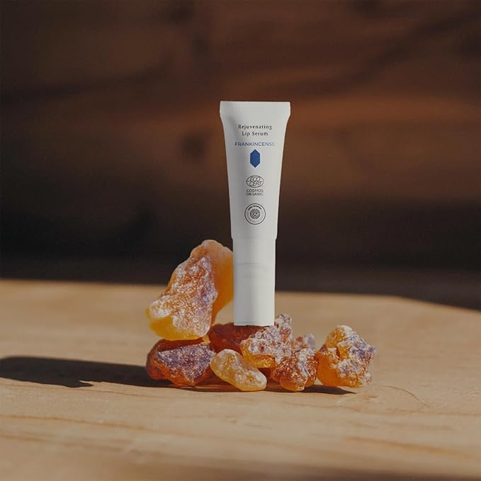 INNA Organic Lip Serum, Moisturizing, Fine Line Care & 100% Vegan, EWG & COSMOS Certified | Frankincense Essential Oils Infused Skin Care | Luxury Clean Beauty-VivaGrace Women