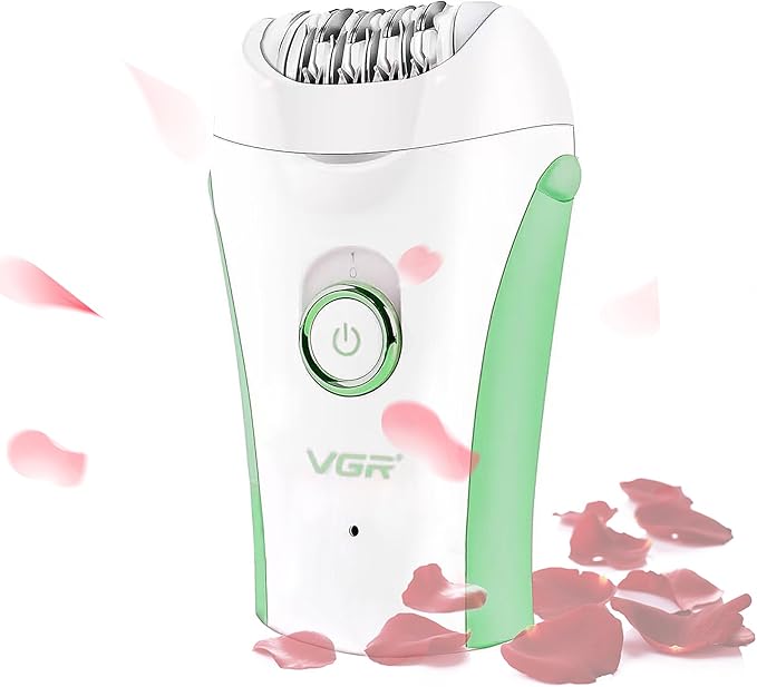Epilators Hair Removal for Women, Glabrouse Skin Facial Hair Removal, Facial Hair Epilator with Eyebrow Trimmer for Women Face Sensitive Skin for Bikini, Face, Arm, Legs, Armpits, Green-VivaGrace Women