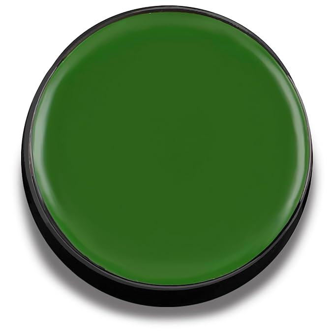 Mehron Makeup Color Cups | Stage, Foundation, Face Paint, Body Paint, Halloween | Face Paint Makeup | Greasepaint .5 oz (14 g) (Green)-VivaGrace Women