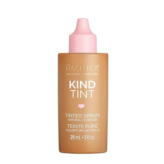 Pacifica Beauty Kind Tint Tinted Serum, Skincare, Vegan Collagen, Hyaluronic Acid, Vitamin C, Niacinamide, Caffeine, Hydrating, Lightweight Foundation, Natural Dewy Skin, Shade 11, 1 fl oz (1 Count)-VivaGrace Women