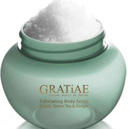 Gratiae Organic Exfoliating Salt Scrub Apple, Green Tea and Ginger 10.5 Fl oz-VivaGrace Women