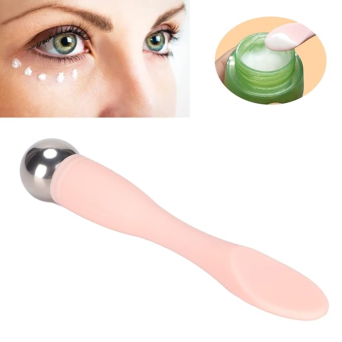 Eye Cream Massage Sticks, ye Cream Applicator Eye Anti Wrinkle Eye Fatigue Relief Massage Stick for Facia Treatments and Masks Cream Scoop Cosmetic Tool-VivaGrace Women