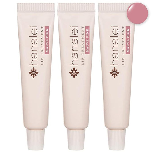 Hanalei Hydrating Lip Treatment Balm – Cruelty-Free, Paraben-Free Moisturizer for Severely Dry, Chapped Lips – Kukui Oil, Shea Butter & Grapeseed Oil –Mauve Pink Tint, Travel-Size 3-Pack (5g X 3)-VivaGrace Women
