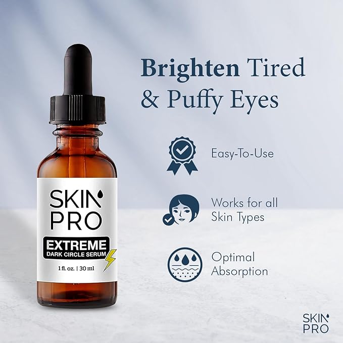 Extreme Dark Circle Serum - Under Eye Treatment for Dark Circles, Puffiness, Wrinkles & Fine Lines - Revitalizing, Anti-Aging & Eye Depuffer Serum for Eye Skin Care l 30 ml-VivaGrace Women