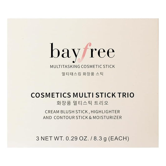 KIMUSE Multi Stick Trio Face Makeup, Cream Blush Stick for Cheeks & Lips, Moisturizer & Highlighter Makeup Sticks for All Skin-VivaGrace Women