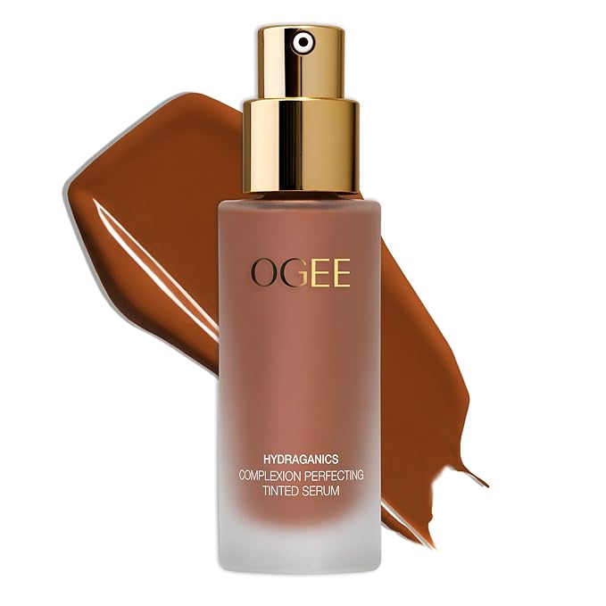 Ogee Complexion Perfecting Liquid Foundation - Lightweight Tinted Moisturizer For Face (Sequoia 13.0C - Deep Auburn, Copper Undertone) - with Vitamin C & Jojoba Oil - Certified Organic & Made in USA-VivaGrace Women