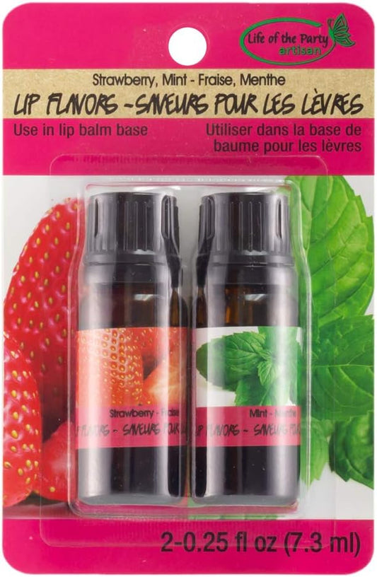 Strawberry/Mint Lip Flavors, 2 Pack, 61027-VivaGrace Women