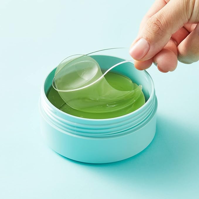 CELDERMA Active Repair Green Hydrogel Eye Patch [60 sheet / 30 pairs], Anti-aging & Nourishing, Whitening, Dark Circles, Wrinkle.-VivaGrace Women