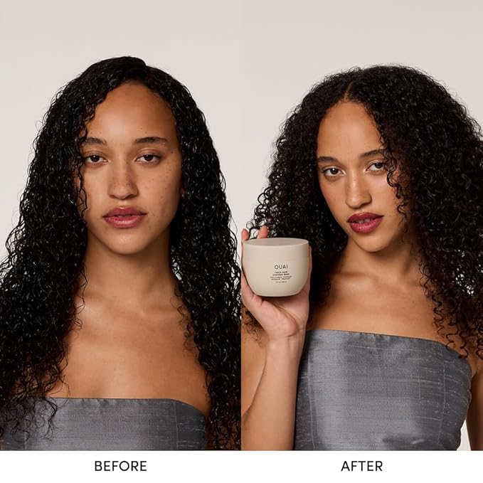 OUAI Thick Hair Mask - Deep Conditioning Hair Mask with Almond Oil, Olive Oil, & Hydrolyzed Keratin to Restore Damaged Strands - Phthalate & Paraben Free (8 fl oz)-VivaGrace Women