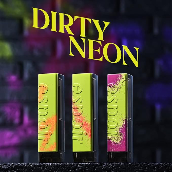 ESPOIR Dirty Neon vegan shine lipstick #Lip Care Balm(4.5g) | Wearable Shine Neon with Bright Acid Color Lip Stick | a Moist and Soft, Long Lasting Lipstick | Korean Makeup-VivaGrace Women