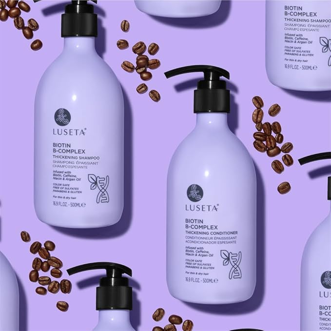 Luseta B-Complex Shampoo & Conditioner Set for Hair Strengthening, Routine shampoo and Conditioner for Women, Biotin Shampoo for Thinning Hair for Women and Men All Types 2 x 16.9oz-VivaGrace Women
