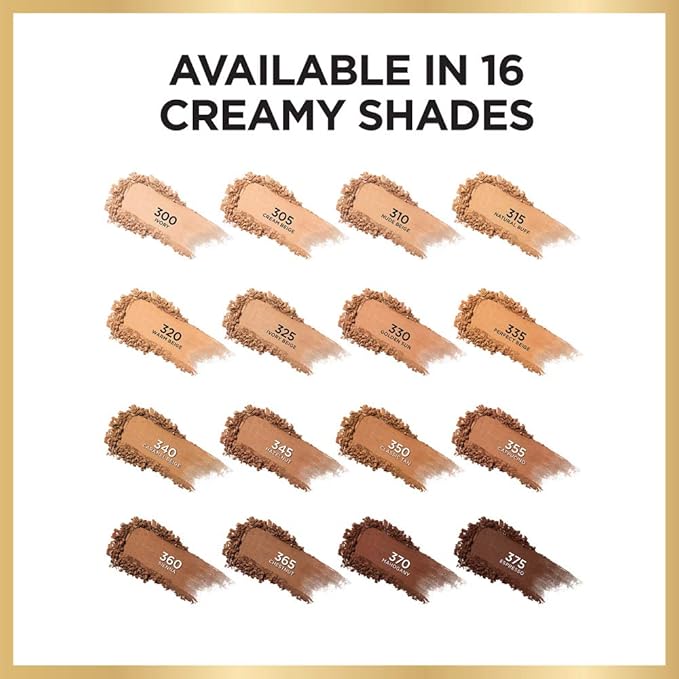 L'Oreal Paris Age Perfect Creamy Powder Foundation Compact, 320 Warm Beige, 0.31 Ounce-VivaGrace Women