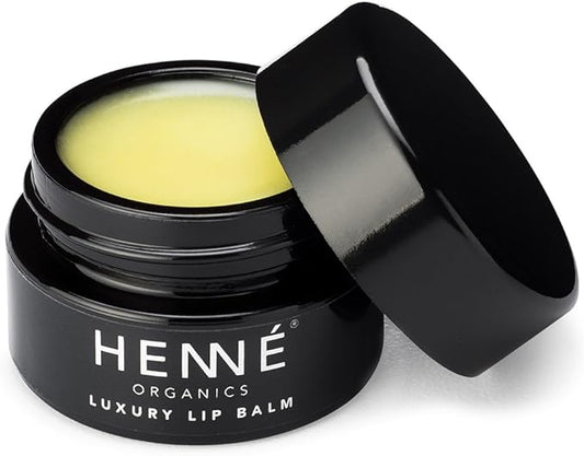 Henné Organics Luxury Lip Balm - Natural and Organic Moisturizer - 0.35 Ounce Jar-VivaGrace Women